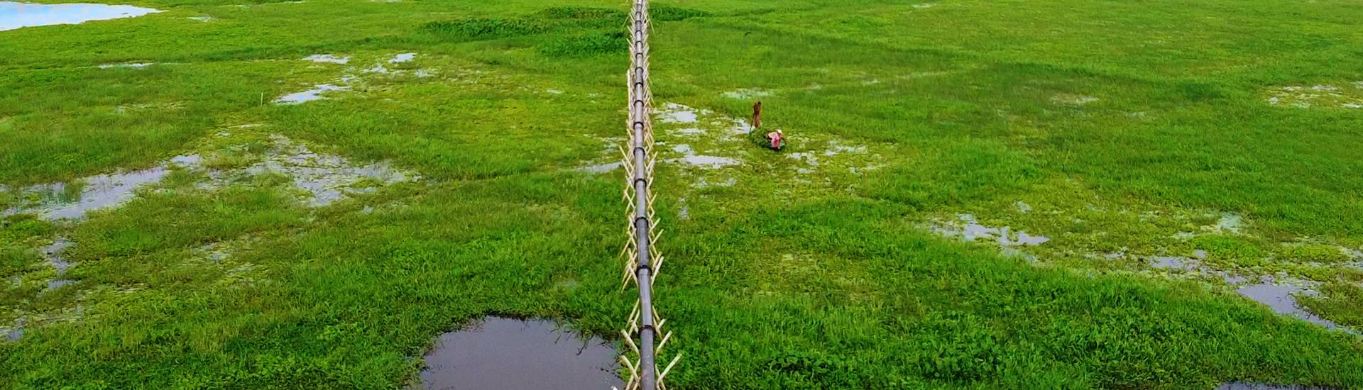 Sand filling is in progress at Purbachal Probashi Palli